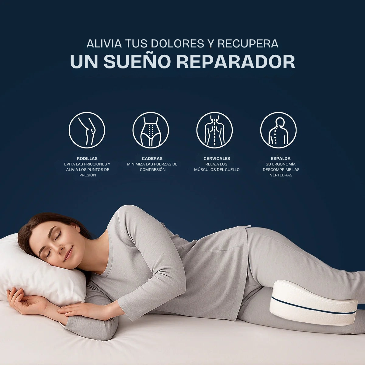 Cojín lumbar ergonómico MejorSalud+