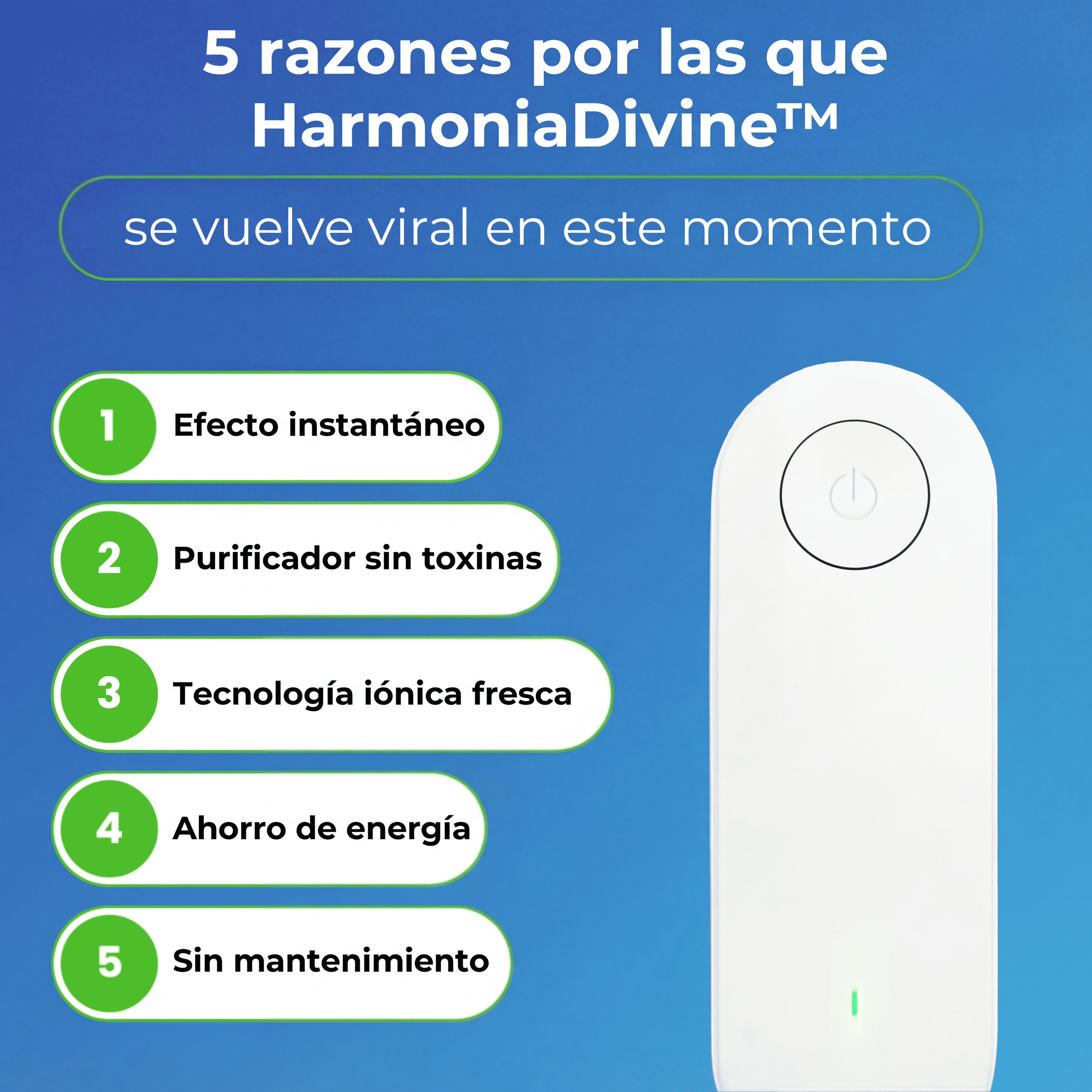 Purificador HarmoniaDivine™: Adiós a las Alergias, Moho y Olores en Todo tu Hogar